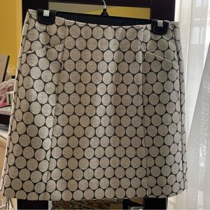 SOLD JCrew Grey and White Skirt